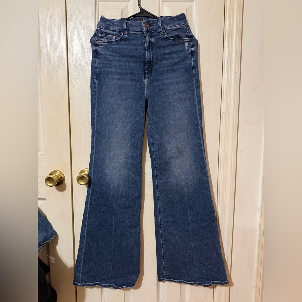 MOTHER Flare Jeans in Deep Blue
